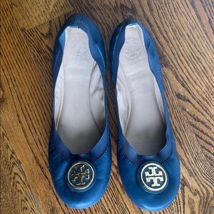 Tory Burch Reva  Leather Flats, size 9(US)